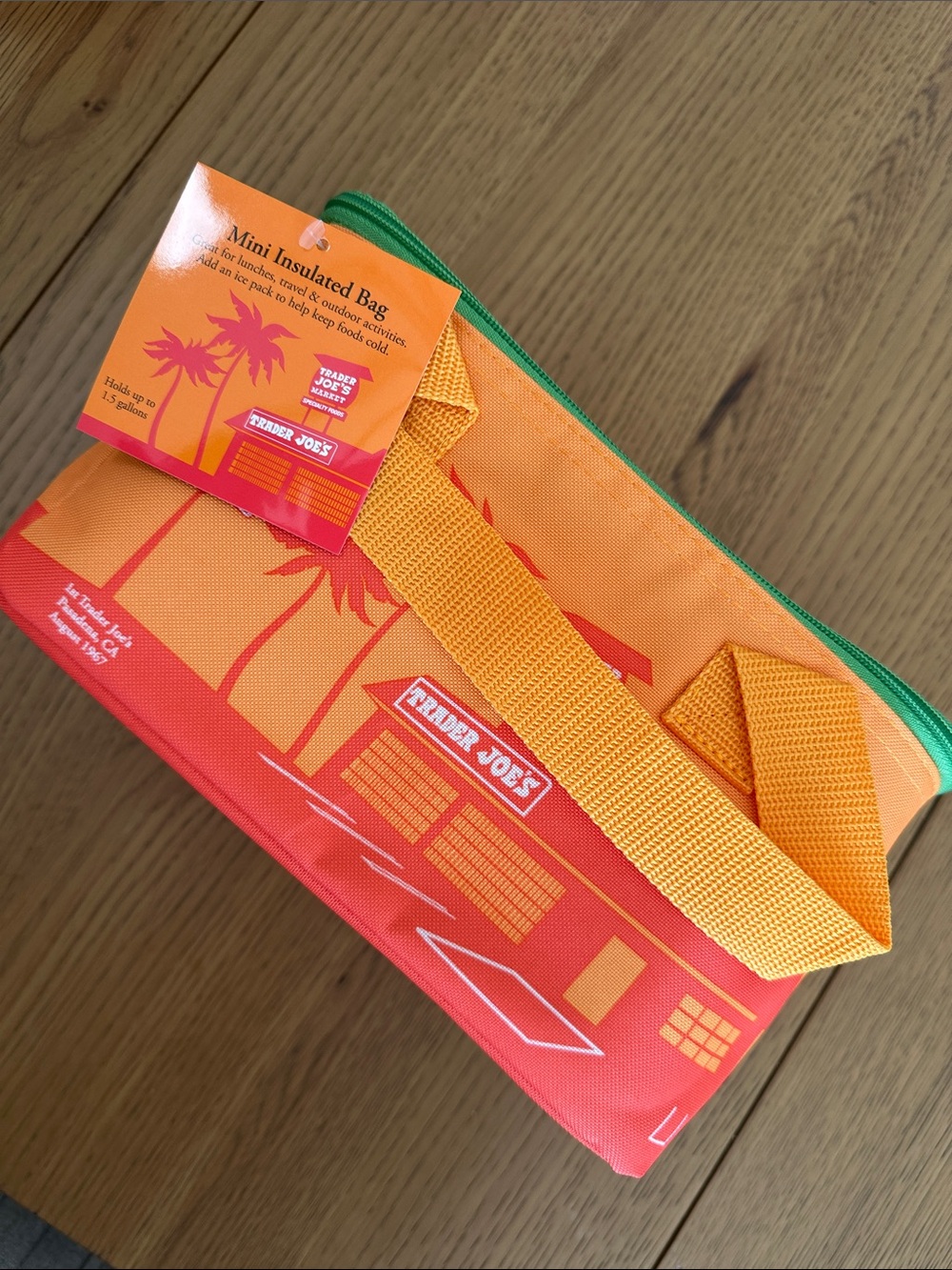 Trader Joe's Orange & Lime Mini Insulated Bag